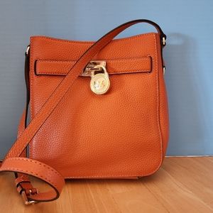 Michael Kors Orange Crossbody Letter Carrier